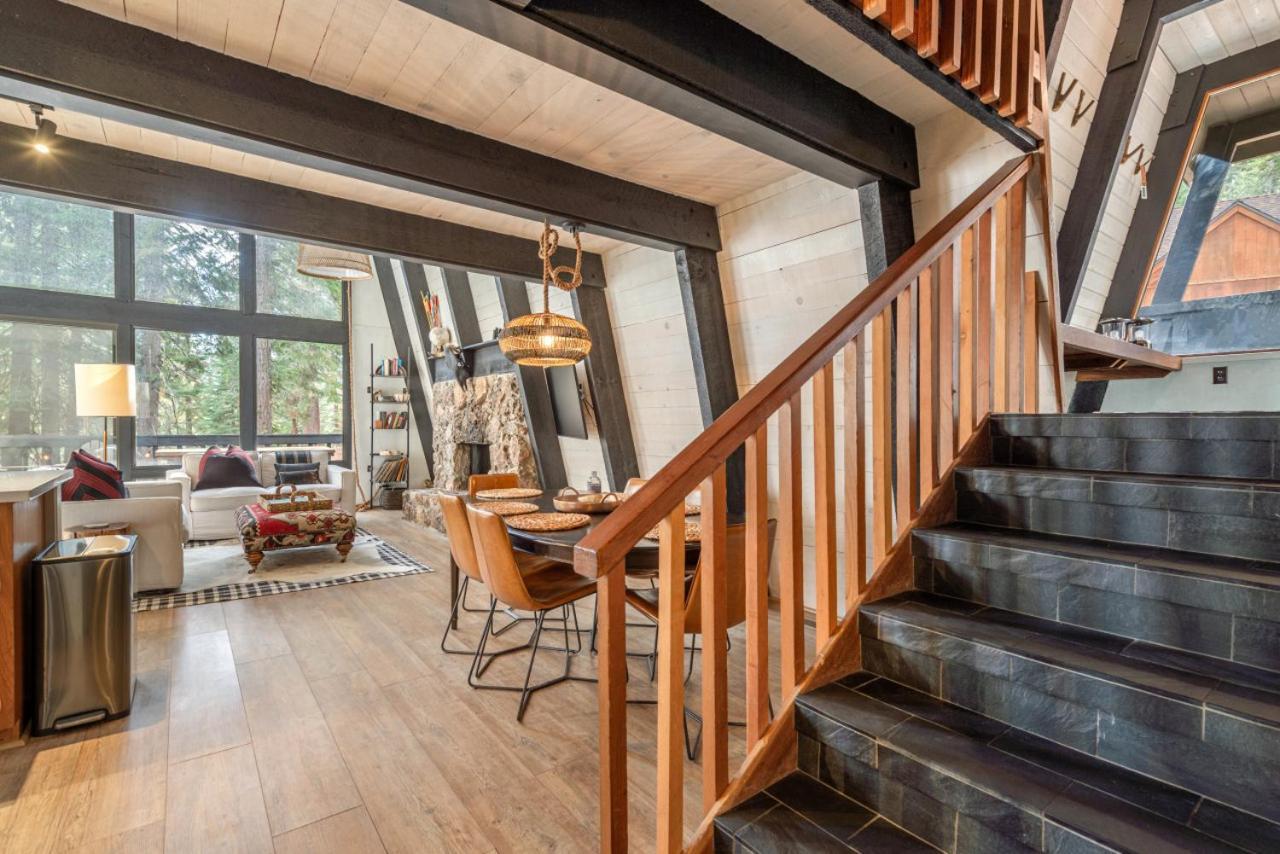 Mid Century Modern A-Frame Cabin At Northstar Villa Truckee Bagian luar foto