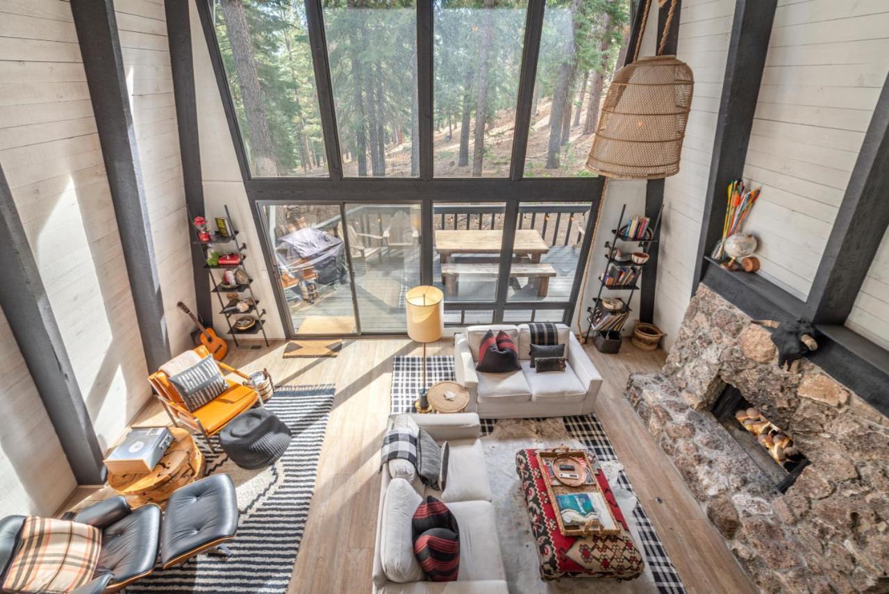 Mid Century Modern A-Frame Cabin At Northstar Villa Truckee Bagian luar foto